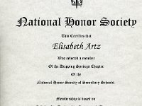 Elisabeth Honor Society